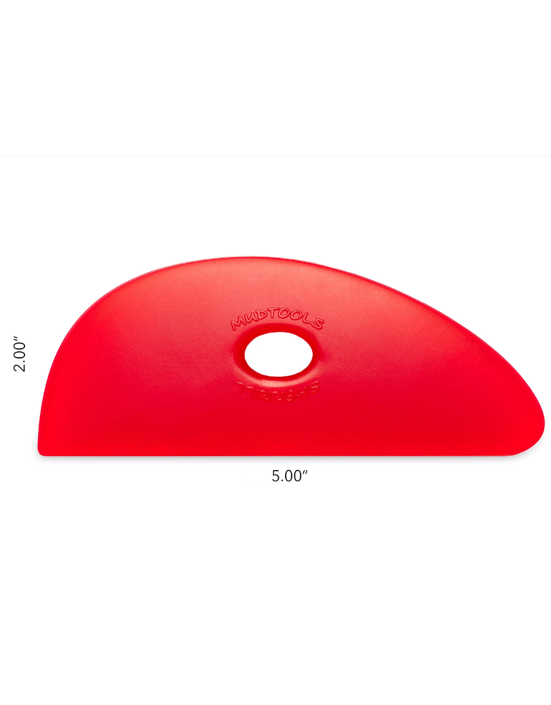 MUDTOOLS Mudtools shape 3  - rood extra soft 12,5 x 5 cm