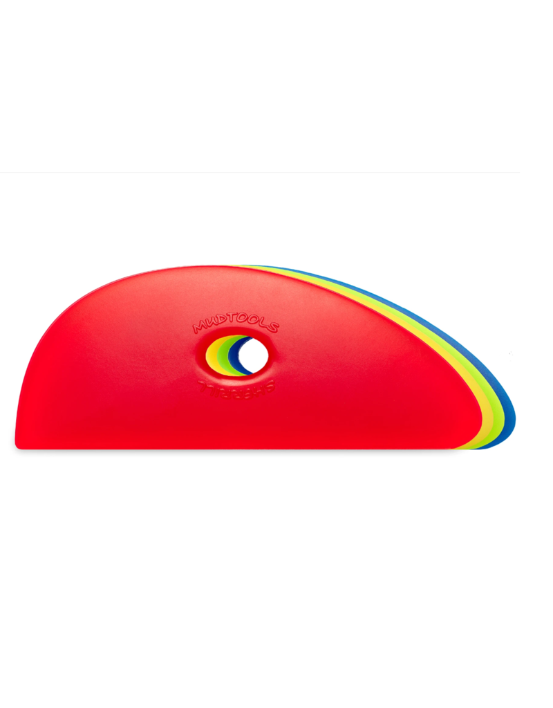 MUDTOOLS Mudtools shape 3  - rood extra soft 12,5 x 5 cm