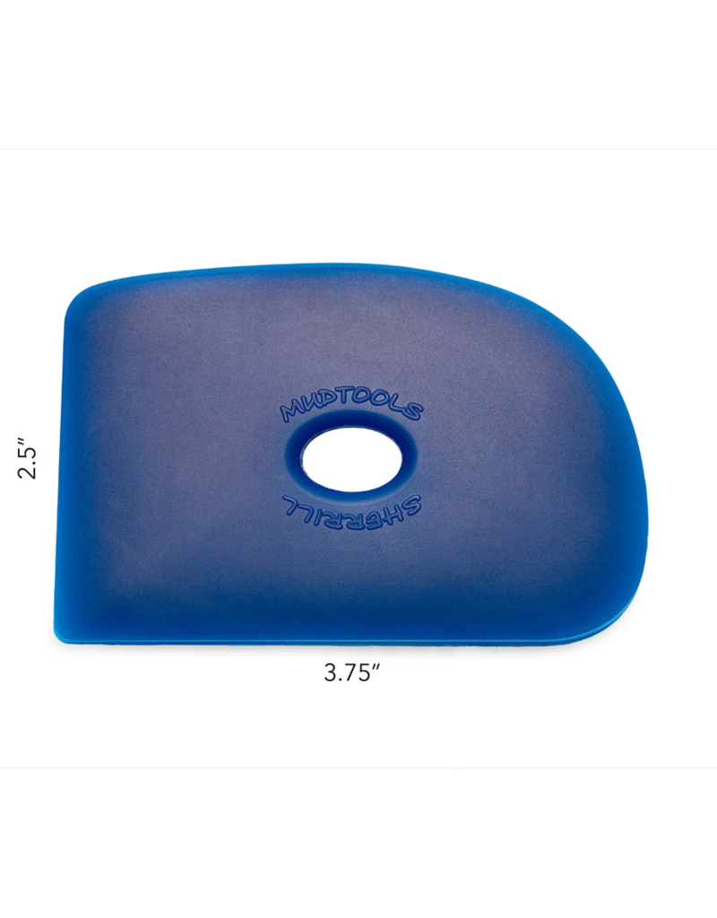 MUDTOOLS Mudtools shape 2  - blauw extra hard 9.5 x 6.5 cm