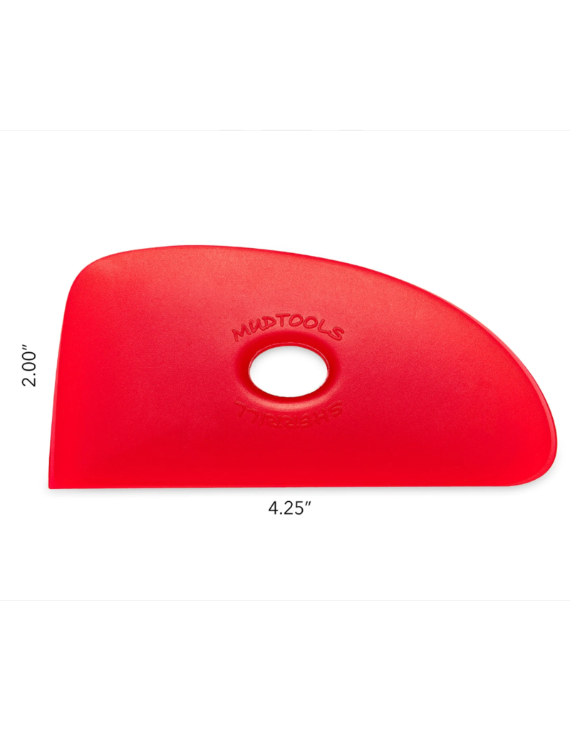 MUDTOOLS Mudtools shape 4  - rood extra soft 10,8 x 5 cm