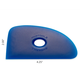 MUDTOOLS Mudtools shape 4  - blauw extra hard 10,8 x 5 cm