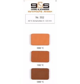 G&S CREATON GS552 roodbakkend chamotte 40 %  0-0.5 mm 980°-1220°C