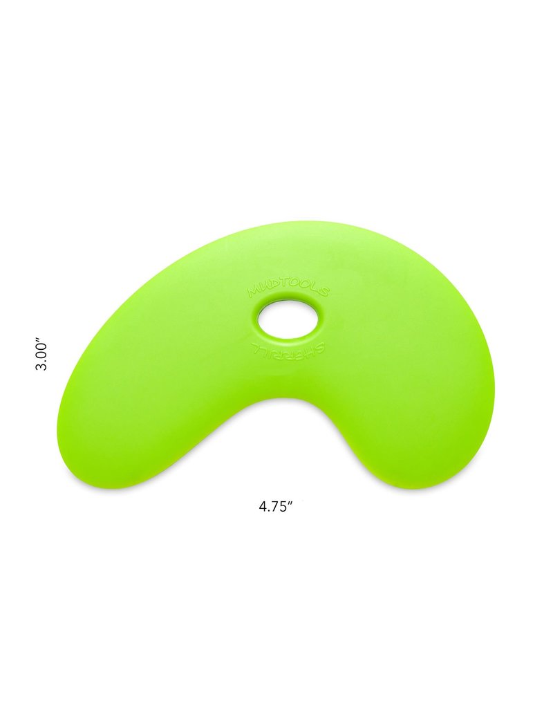 MUDTOOLS Mudtools bowlrib small groen - hard 12 x 7.5 cm