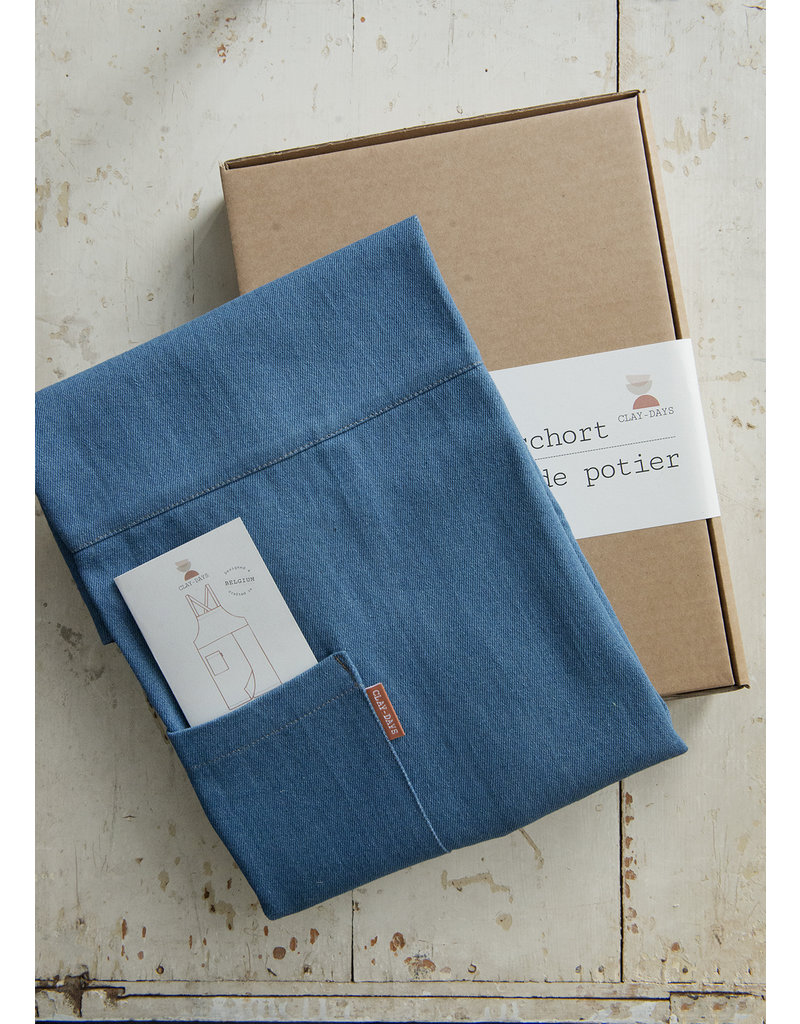 Potters for potters Pottersschort denim donkerblauw
