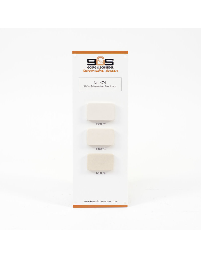 G&S CREATON GS474 witbakkend chamotte 40% 0-1mm  1100°-1260°C