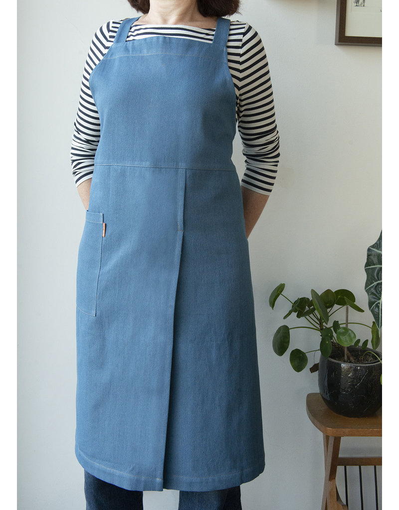 Potters for potters Pottersschort denim lichtblauw