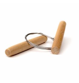 seladon snijdraad met houtjes - dun 65 cm