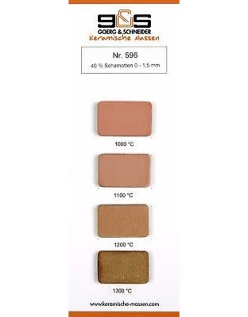 G&S CREATON GS596 roze geel chamotte 40 %  0-1.5 mm 980°-1300°C