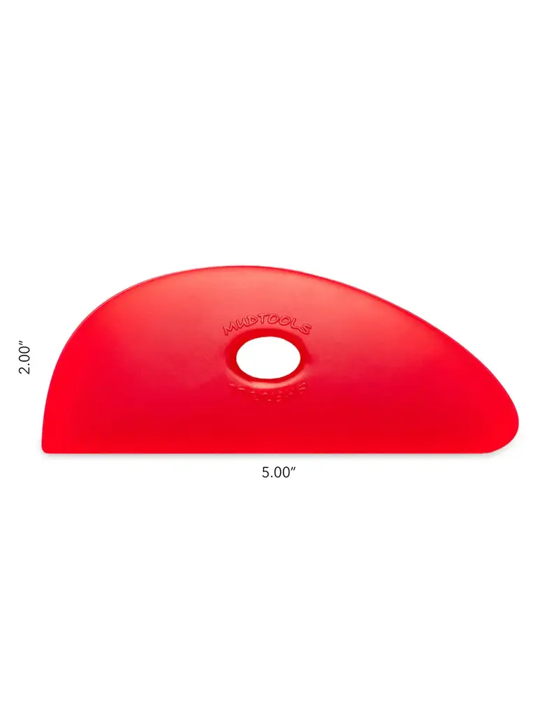 MUDTOOLS Mudtools shape 3  - rood extra soft 12,5 x 5 cm