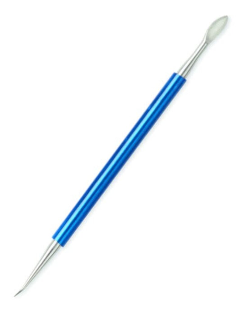 seladon sgraffito tool punt lepel  blauw 20 cm