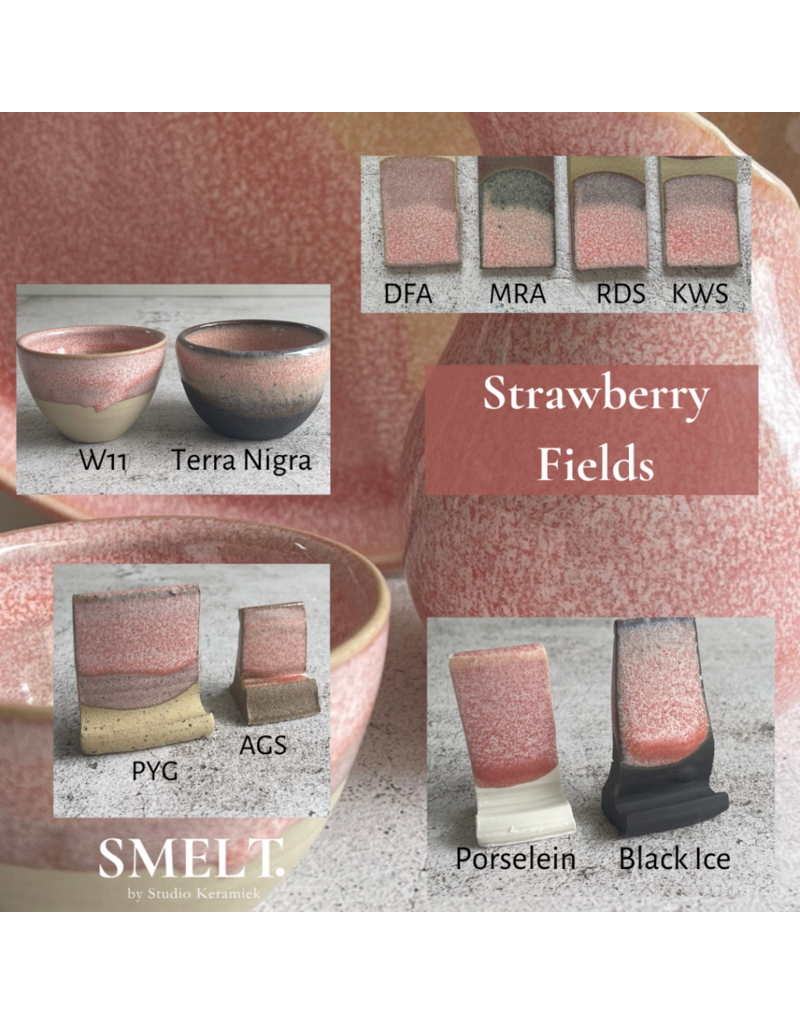 SMELT. SMELT.  Strawberry Fields 600 g 1220° - 1260°C