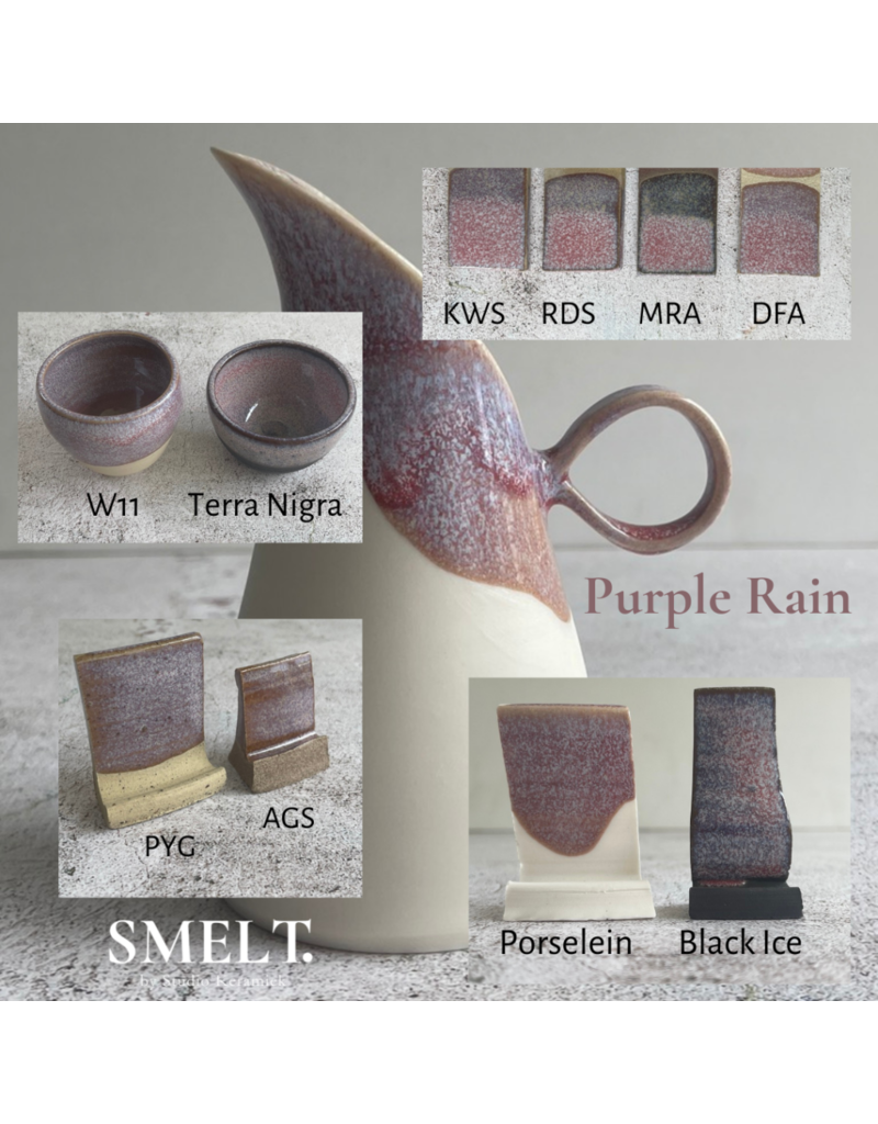 SMELT. SMELT.  Purple Rain 600 g 1220° - 1260°C