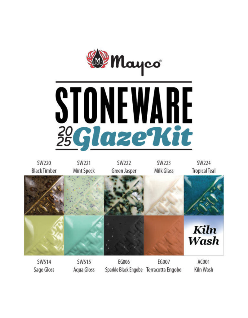 SW2025KT steengoed glazuur kit met 10 x 118 ml