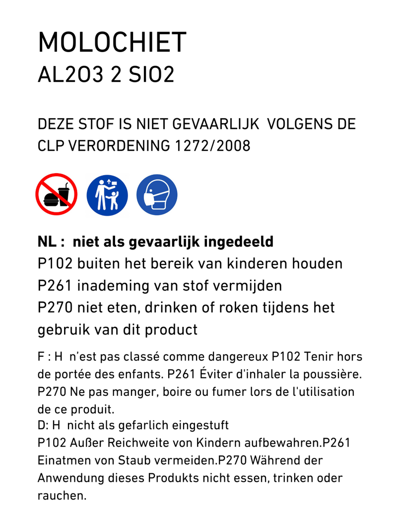 seladon molochiet chamotte 0-0.5mm 1 kg