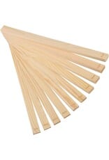 Houten latjes voor uitrollen klei 2x3 /5/7/10/12 mm