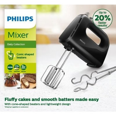 Philips Handmixer Zwart HR3705/10