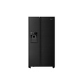 HiSense RS694N4TFE Koelkast Side by Side Zwart met Ijs/Waterdispenser