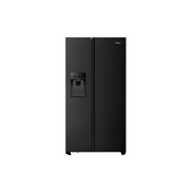 Hisense RS694N4TFE Koelkast Side by Side Zwart met Ijs/Waterdispenser