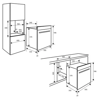 Inventum IOM6072RK Inbouw Oven 72cm