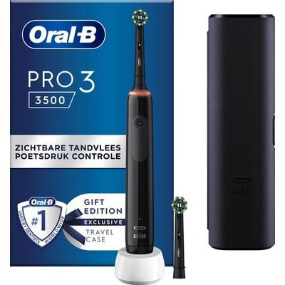 Braun Oral-B Pro 3 3500 - Zwart Elektrische Tandenborstel