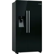 Bosch Bosch KAD93ABEP Amerikaanse koelkast met water/ijsdispenser, ZWART