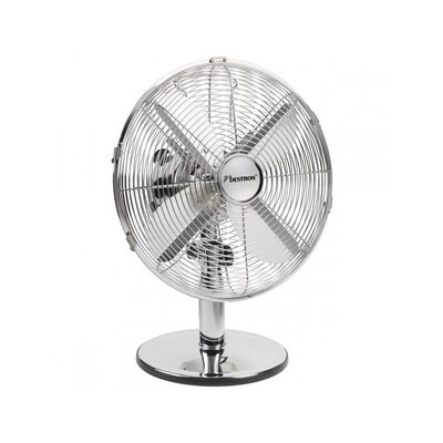 Bestron DFT35CH Tafel/Desk ventilator, Chroom, 35 Watt