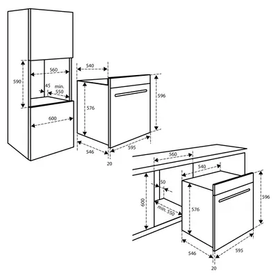 Inventum Inventum IMC6035RT Inbouw Combi Oven/ Magnetron 70L