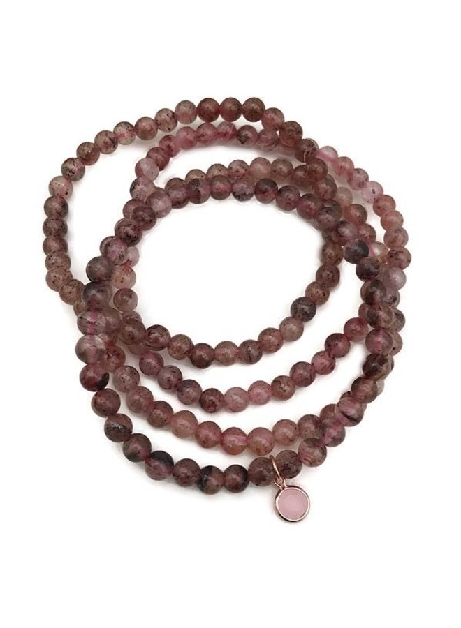 Armband Strawberry Quartz Pink