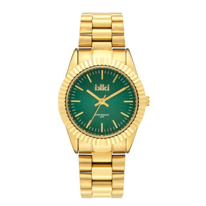 Horloge IKKI Bronx gold Groen BX16 Kywi Jewelry