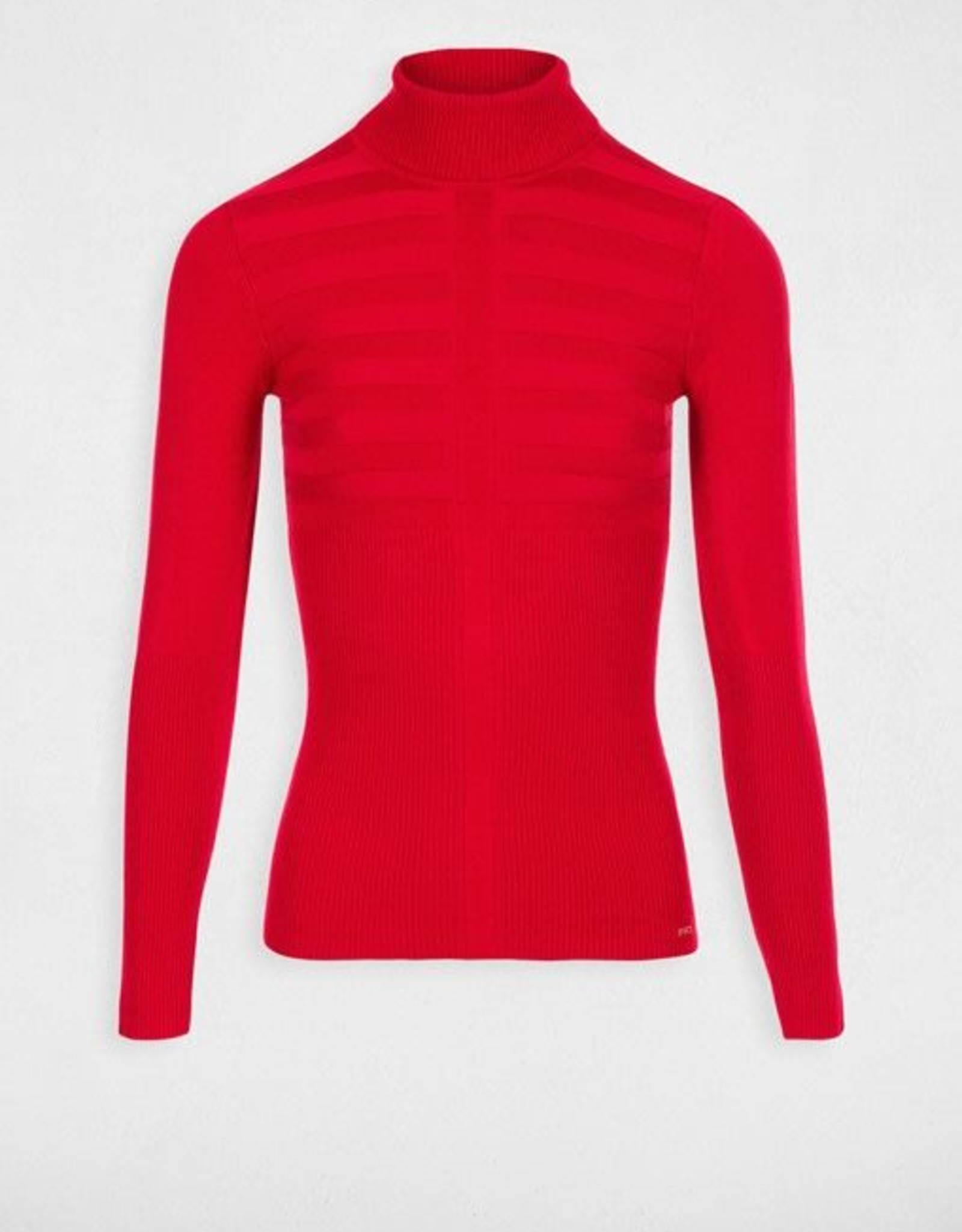 Morgan Skinny ribbed sweater with high collar