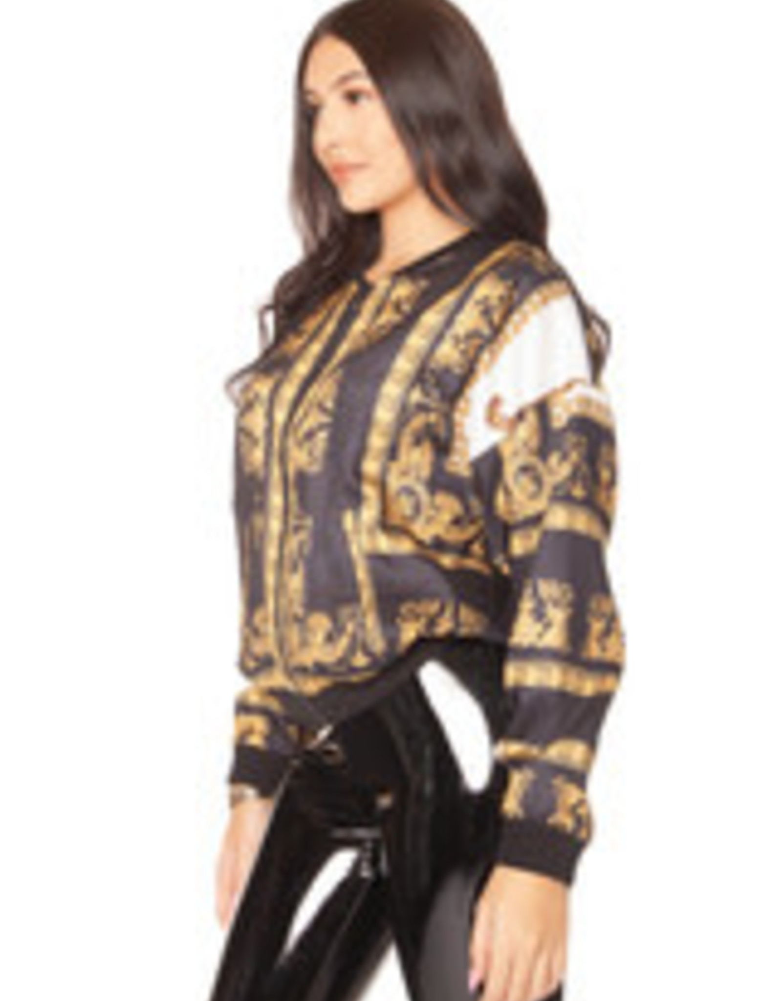 LA Sisters Leopard Bomber Jacket