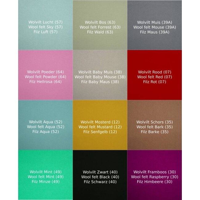 Wobbel Original Blank Gelakt Wilde Rozen