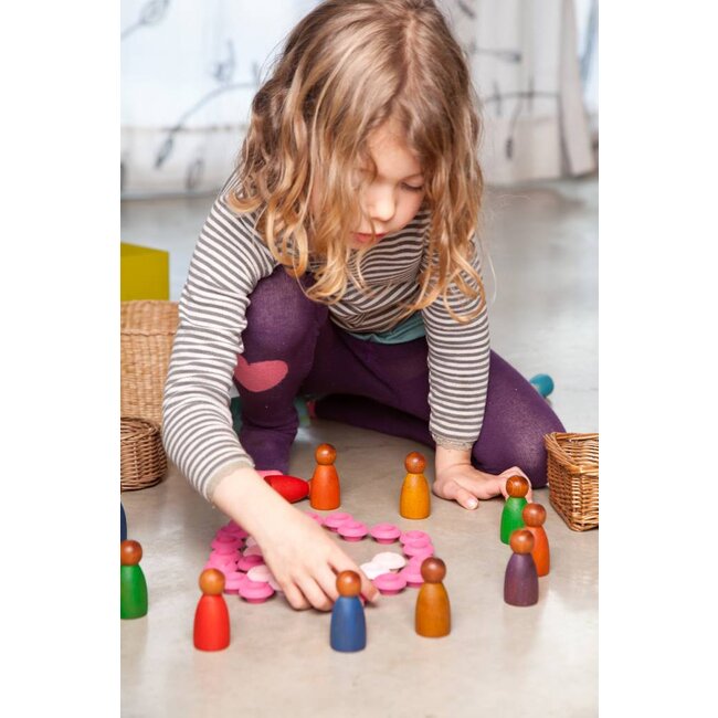 Grapat Warm gekleurde donkere Nins