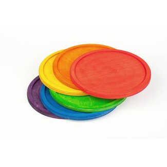 Grapat Grapat Set van 6 regenboog schalen