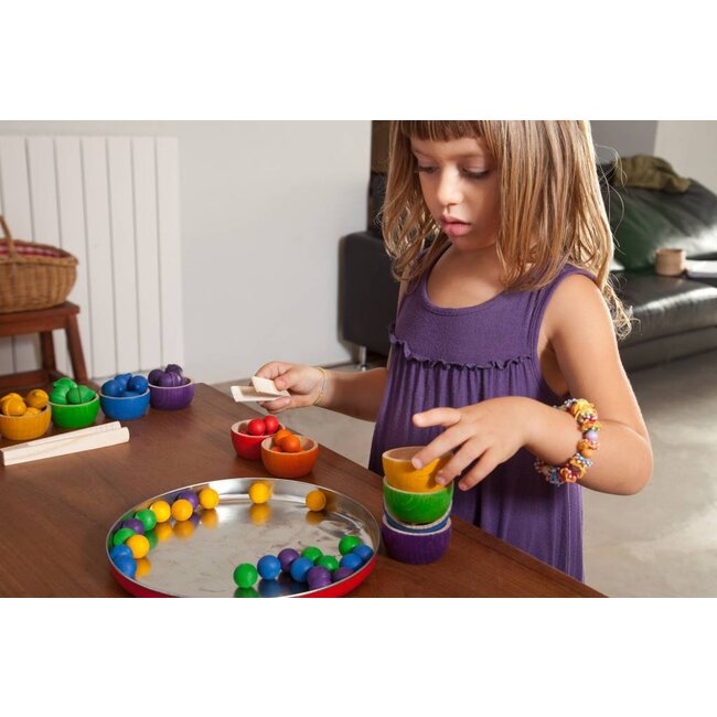 Grapat Bakjes, knikkers en pincet