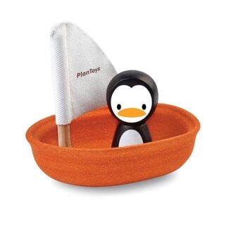Plan Toys Plan Toys Zeilbootje pinguïn