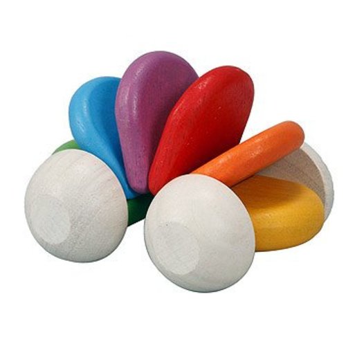 Plan Toys Plan Toys Regenboog baby auto Plan Toys Plan Toys Regenboog baby auto