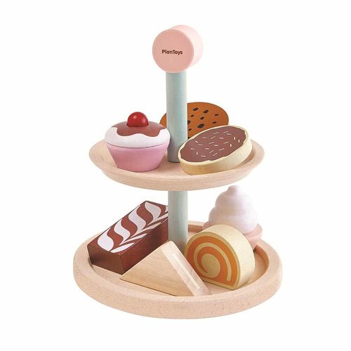 Plan Toys Plan Toys Houten Cupcakes en Taartjes Plan Toys Plan Toys Houten Cupcakes en Taartjes