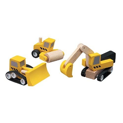 Plan Toys Plan Toys Wegwerkers set 3 delig Plan Toys Plan Toys Wegwerkers set 3 delig