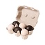 Grimms 6 houten ballen monochroom