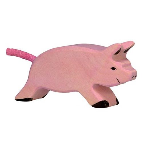 Holztiger Holztiger Roze Biggetje lopend Holztiger Holztiger Roze Biggetje lopend