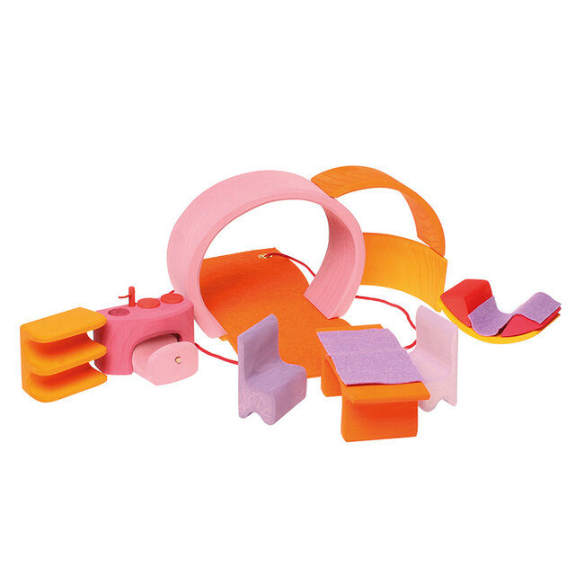 Grimms Houten Draagbaar Poppenhuis