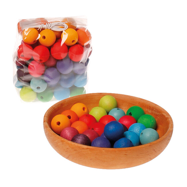 Grimms Houten Kralen 60 stuks 20 mm