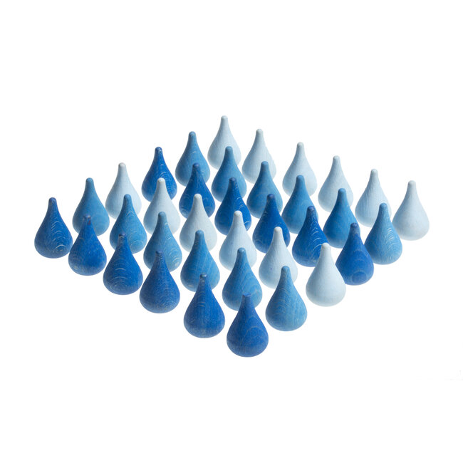 Grapat Mandala Blauwe Regendruppels