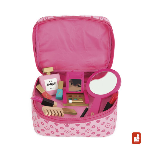 Janod Janod Houten Beautycase gevuld Janod Janod Houten Beautycase gevuld