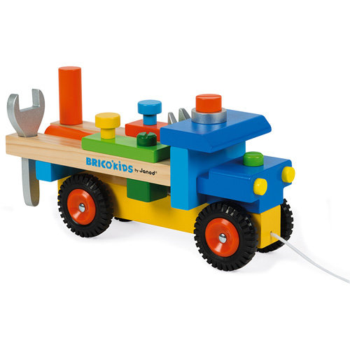 Janod Janod Houten vrachtwagen voor de klusser Janod Janod Houten vrachtwagen voor de klusser
