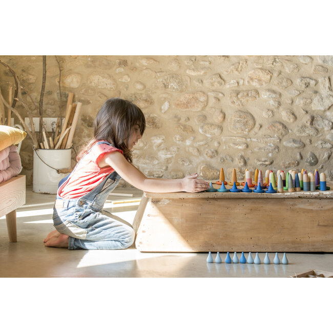 Grapat Mandala Blauwe Regendruppels