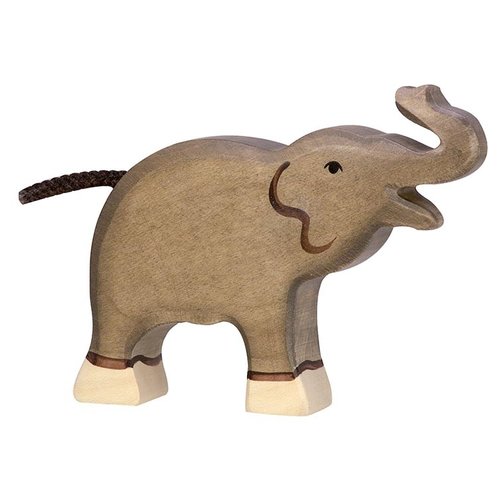 Holztiger Holztiger Olifant klein slurf omhoog Holztiger Holztiger Olifant klein slurf omhoog