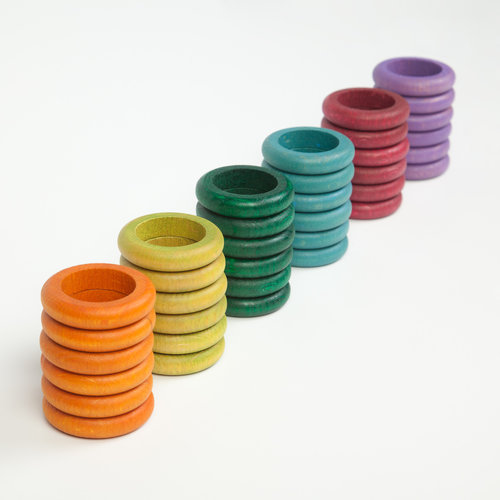 Grapat Grapat Set van 36 ringen in gedekte kleuren Grapat Grapat Set van 36 ringen in gedekte kleuren