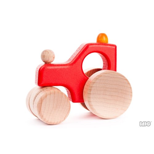 Bajo Houten Speelgoed Bajo Tractor / Stoomwals Bajo Houten Speelgoed Bajo Tractor / Stoomwals